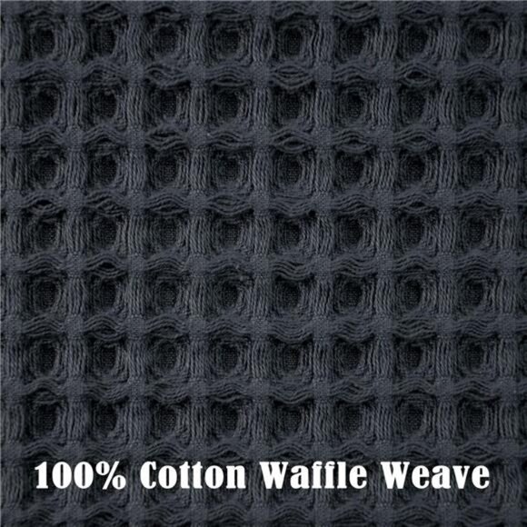 Waffle Hand Towels Set 2 Pack Cotton Quick Dry Lint Free Bathroom Kitchen Face - Picture 5 of 8